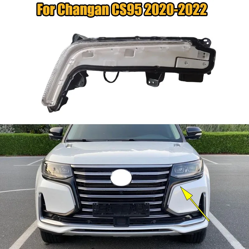

4121110-AP30 4121120-AP30 Car Headlight Daytime Running Light For Changan CS95 2020-2022 Auto Front Bumper Fog Lamp Signal Lamp