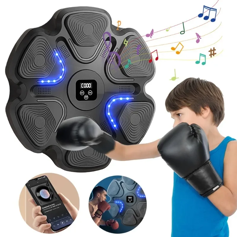 New Smart Music Boxing Training Adult/Children Sports Fitness Boxing Trainer Home Exercise Agility Reaction Training Wall Target