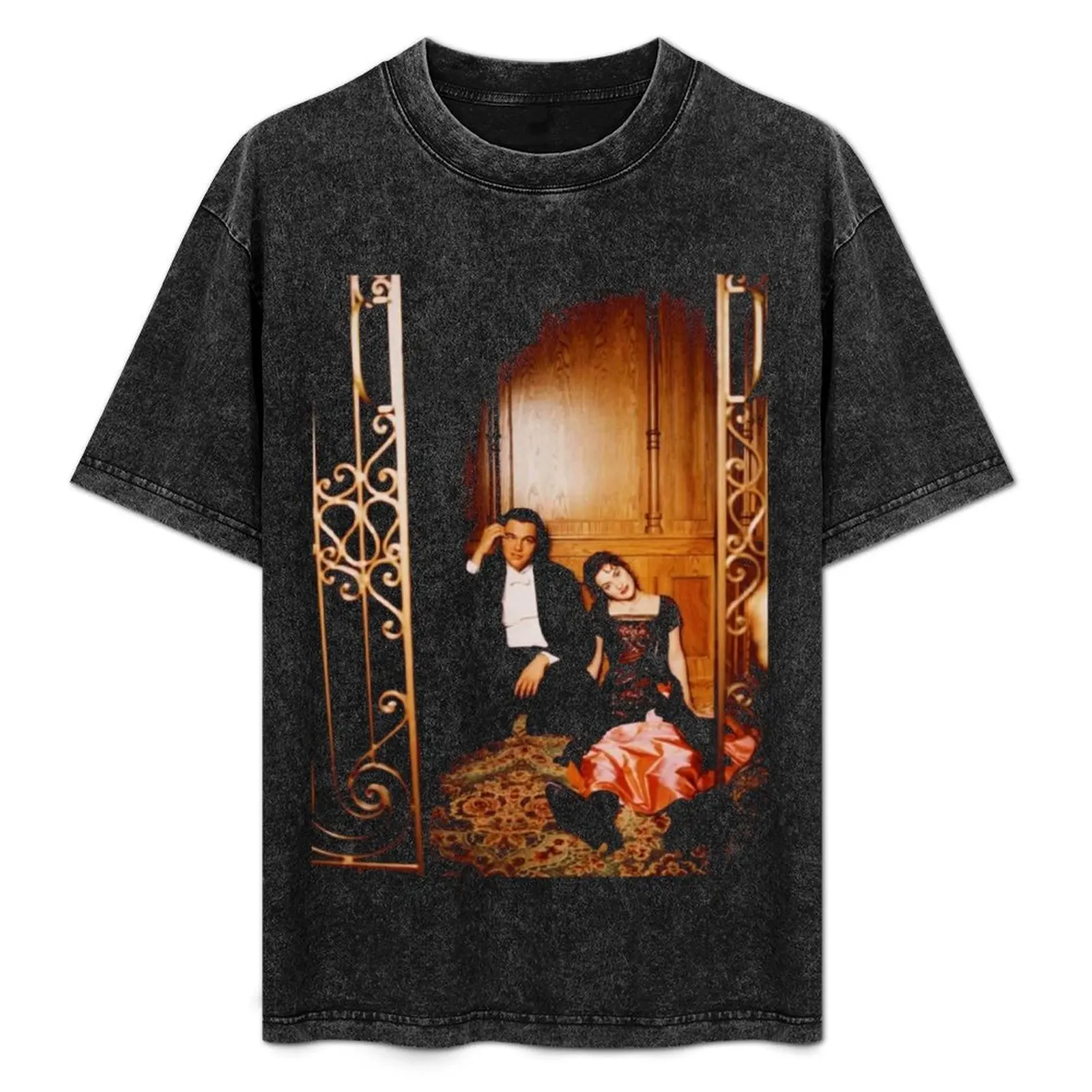 Aesthetic Rose And Jack Titanic T-Shirt graphic tee shirt customs plain black t shirts men