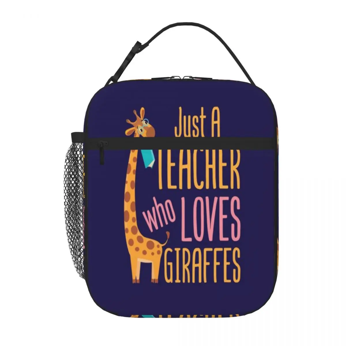 Bestselling Just A Teacher Who Loves Giraffes Giraffe Lover Urban Street Lunch Carrier Teen School Carry Lunch Bag