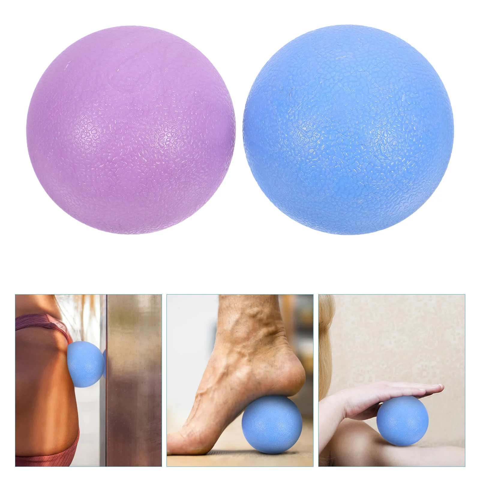 

2Pcs Massage Balls Trigger Point Therapy Ball Yoga Deep Tissue Massager Myofascial Release Muscle Knots Relief Fitness