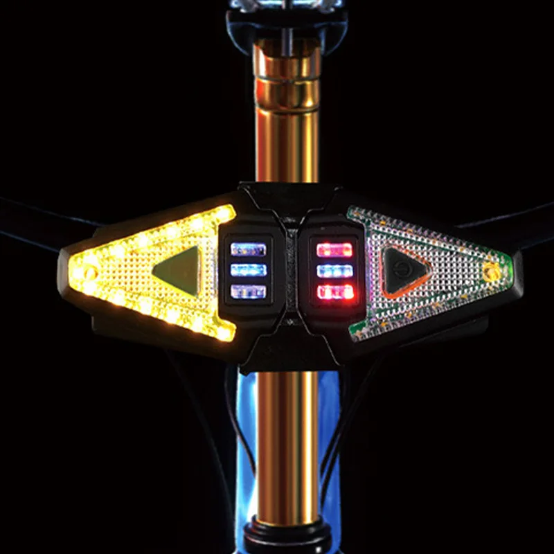 Bike Turn Signal Rear Light LED Bicycle Lamp USB Rechargeable Bike Wireless Lights Back MTB Tail Light Bicycle Turn Signal Light