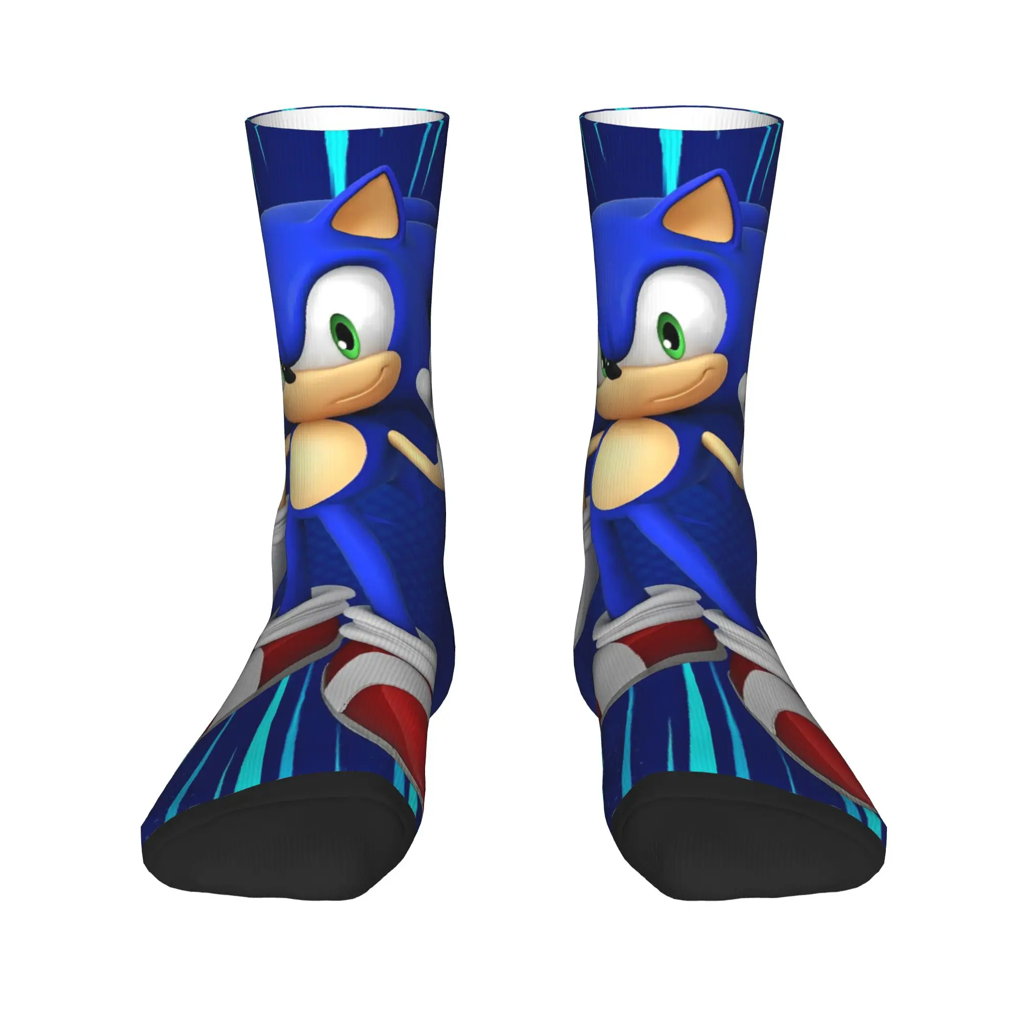 S-Sonic ريترو لعبة الكرتون الجوارب تصميم جوارب المضادة للبكتيريا الرجال الجوارب مريحة الخريف الجدة سكيت الجوارب