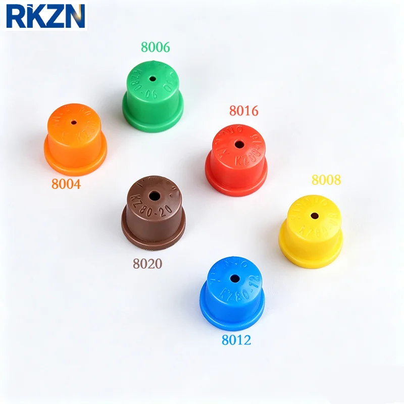 10 pcs Hollow Cone Spray Nozzle 80° Spray Angle High Pressure Windproof Round Atomizing Nozzle for Farm Sprayer