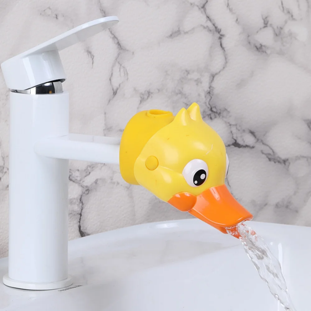 

Cartoon Tap Extender Children's Baby Washstand Sink Wash Fittings Kitchen Baby Wash Convenience Fittings Cute Nerdy Duck