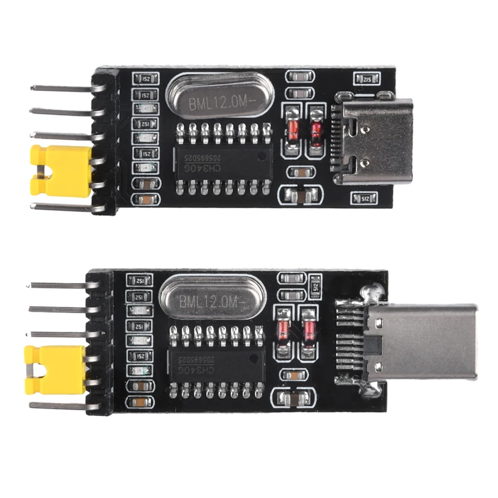 TYPE-C Stecker Buchse CH340G CH340 3,3V 5V Schalter USB zu TTL Konverter UART Modul für Smartphones Tablets Computer Direkt Anschließbar – Detail 12