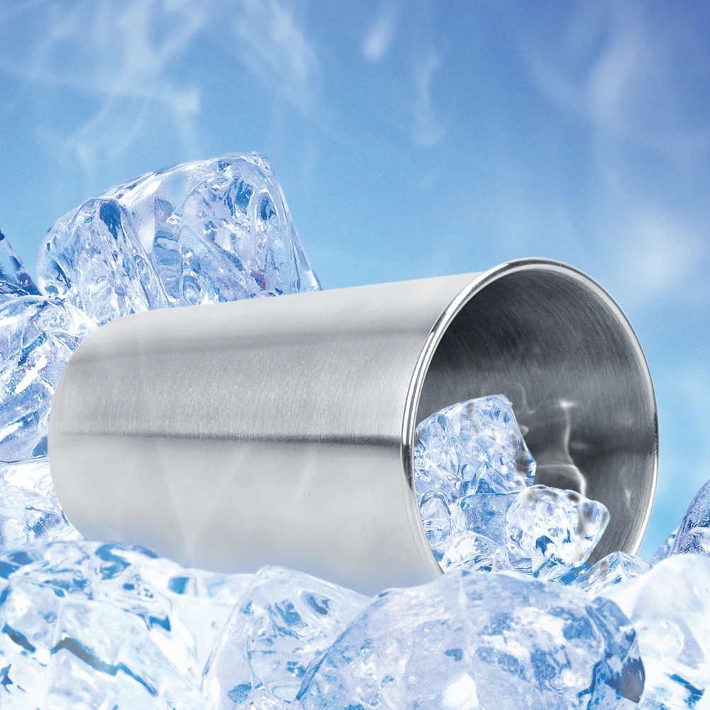 

500ML Cold Drinking Cup Practical Stainless Steel Cups Eco-friendly Lightweight Beautiful Outdoor Travel Supplies