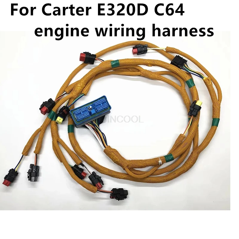 For CAT E320D engine line CAT C6.4 engine wiring harness high quality accessories free mail