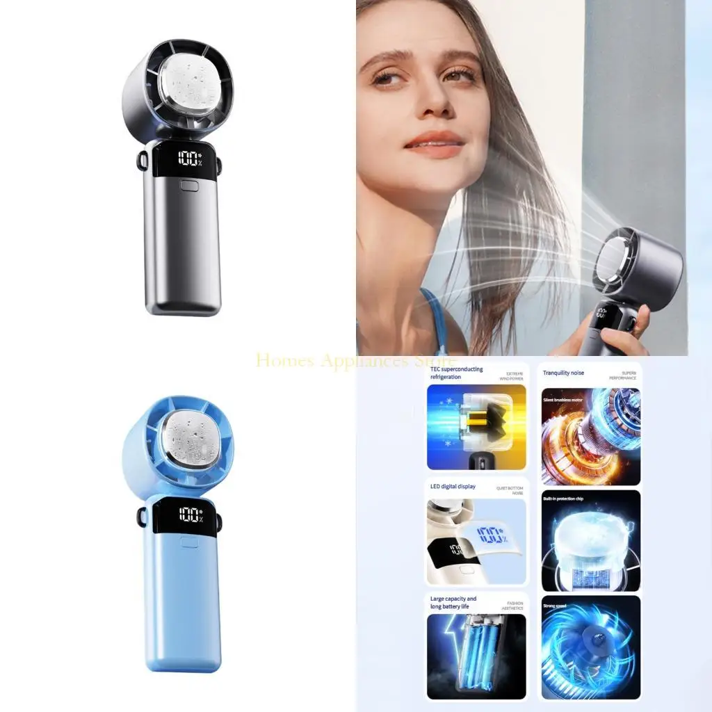 

D0AB USB Аккуратный портативный вентилятор тихий портативный портативный вентилятор на 100 -й вентилятор 100 скорость охлаждение