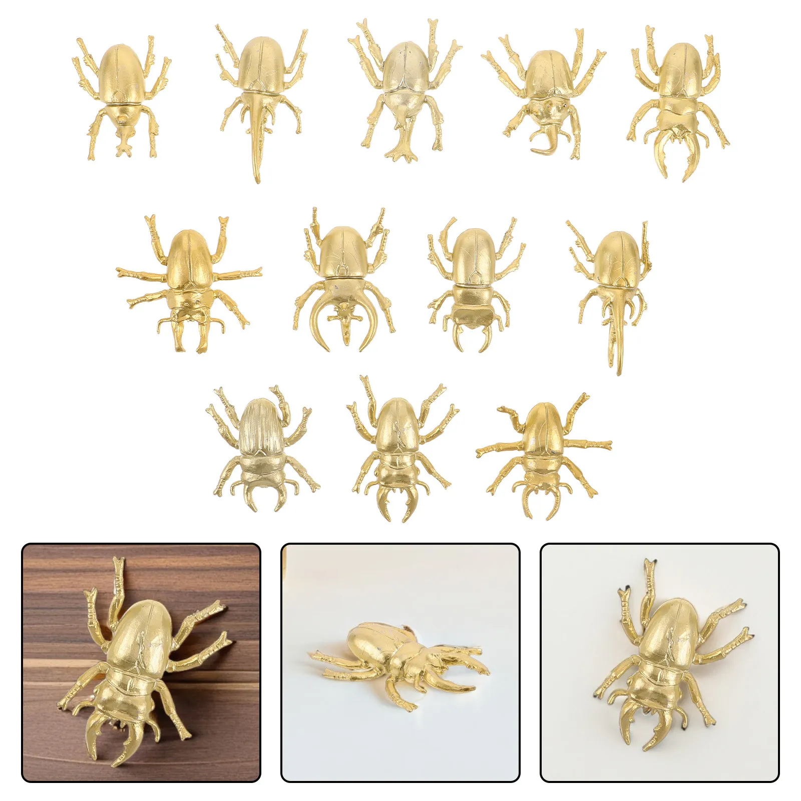 36Pcs Lifelike Beetle Insect Models Realistic Detail Educational Science Tools for Kids Toddlers Classroom Home School Nature