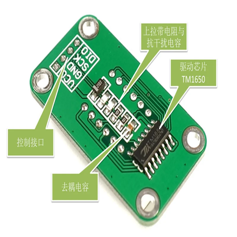 Módulo de visualización de tubo Digital de cuatro dígitos de 0,36 pulgadas tiempo TM1650