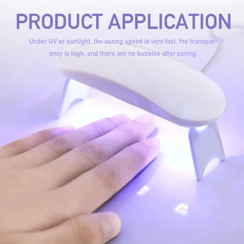 25g UV Epoxy Resin Curing Helper With 3W UV LED Lamp Dryer Kit Resin Mold Hard For Handmade DIY Jewelry Making Tools