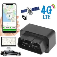 2G 4G Mini OBD GPS Tracker 12V-24V Car Anti-Theft Alarm Tracking Device SMS Call Geofence Locator Free APP for iOS Andriod