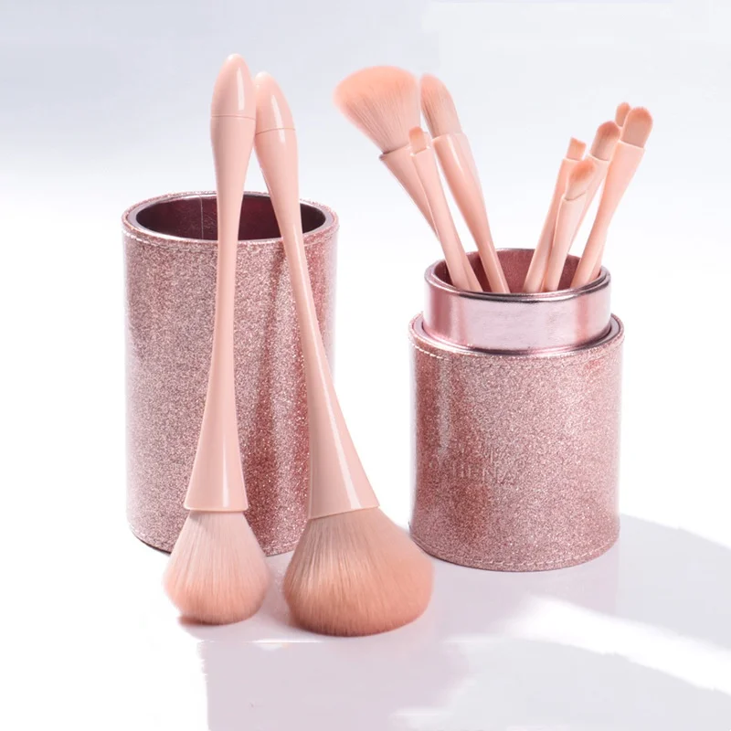 

party favors 10pcs Small waist makeup kit pink girl brush Makeup brush girlfriend birthday women wedding gifts for guests