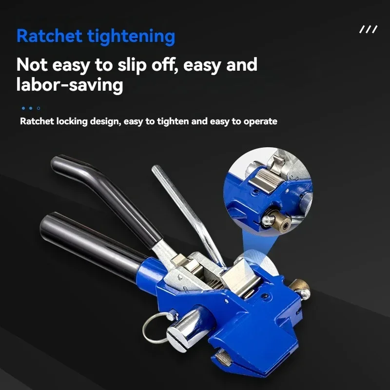 1pc Strap Pliers, Spiny Wheel Type Steel Tie Tightener, Binding Tool, Tie Pliers, Metal Tie Strapping Machine