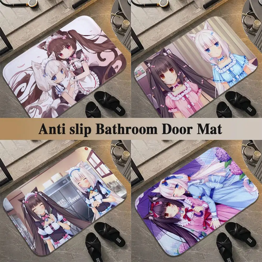 

NekoPara Floor Mat Printed Large Carpets Room And Bedroom Carpets Bathroom Anti Slip Door MATS Small Carpets
