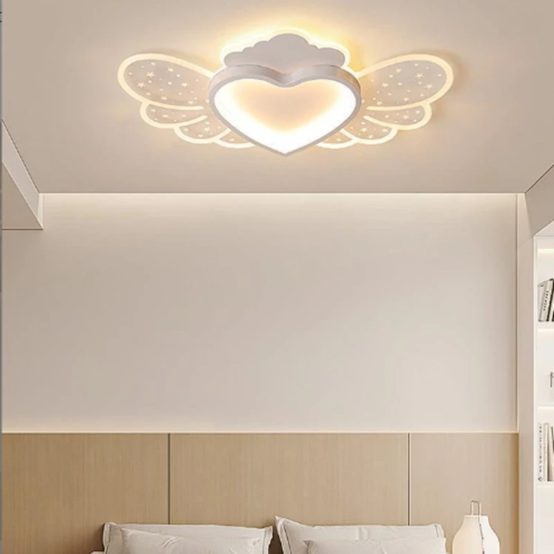 Love Angel Bedroom Ceiling Lamp Modern Intelligent LED Dining Room Chandelier Simple Yakeli Mantianxing Indoor Decoration Lamps