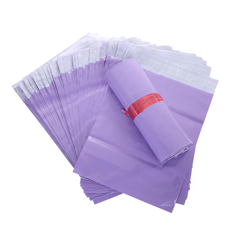 50Pcs NEW Purple Courier Mailer Bags Poly Package Self-seal Mailing Express Bag Envelope Packaging Bags For Shipping Bags