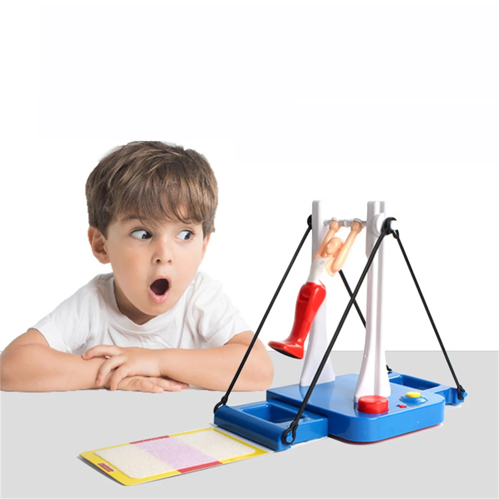 Kids Intelligence Toys Novelty Fantastic Gymnastics Machine Toy Horizontal Bar Board Game for Children Hand Eye Coordination