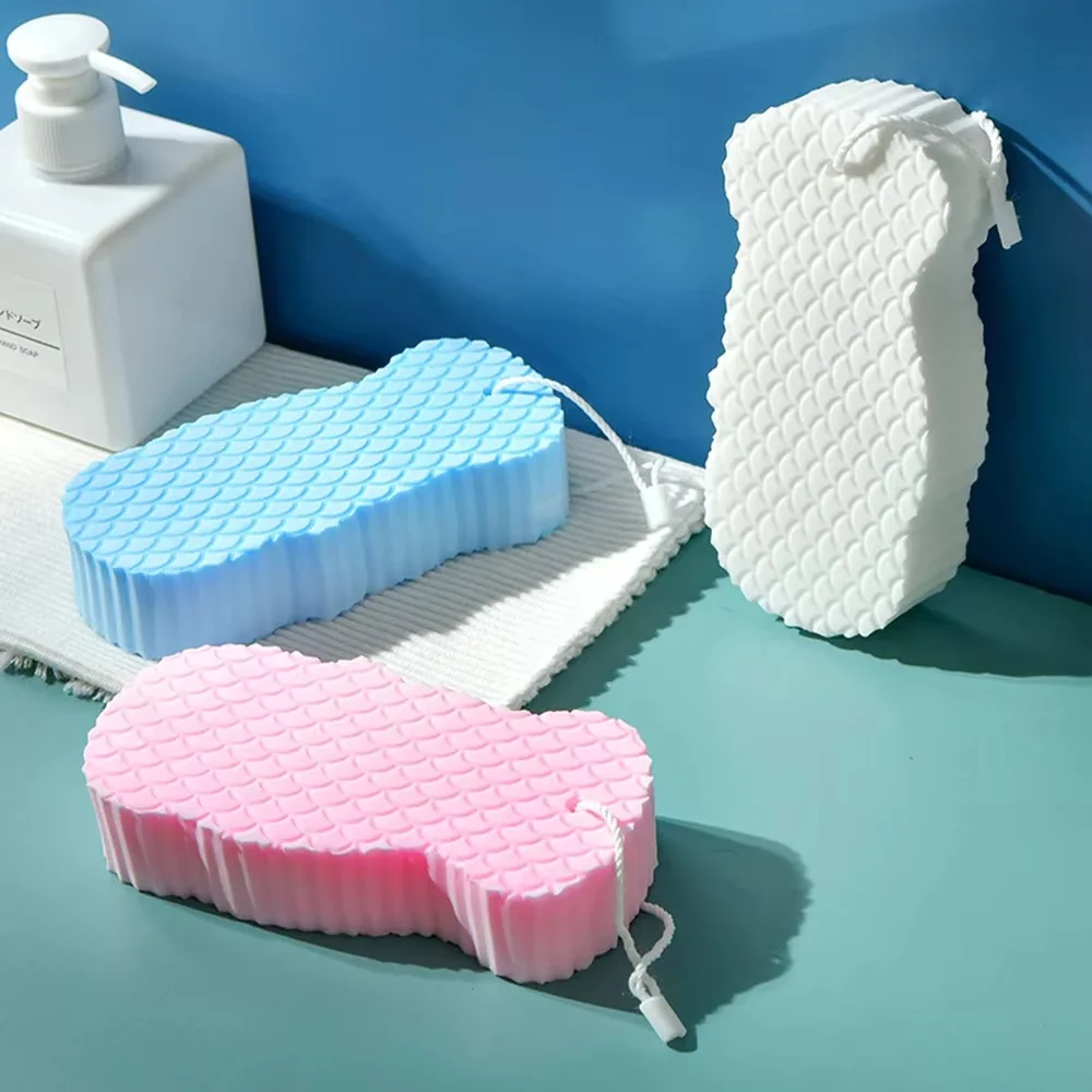 New Portable Bath Sponge Bath Tools Children's Bath Sponge 3D Exfoliating Sponge Massager Cleaning Bath Brush Baby