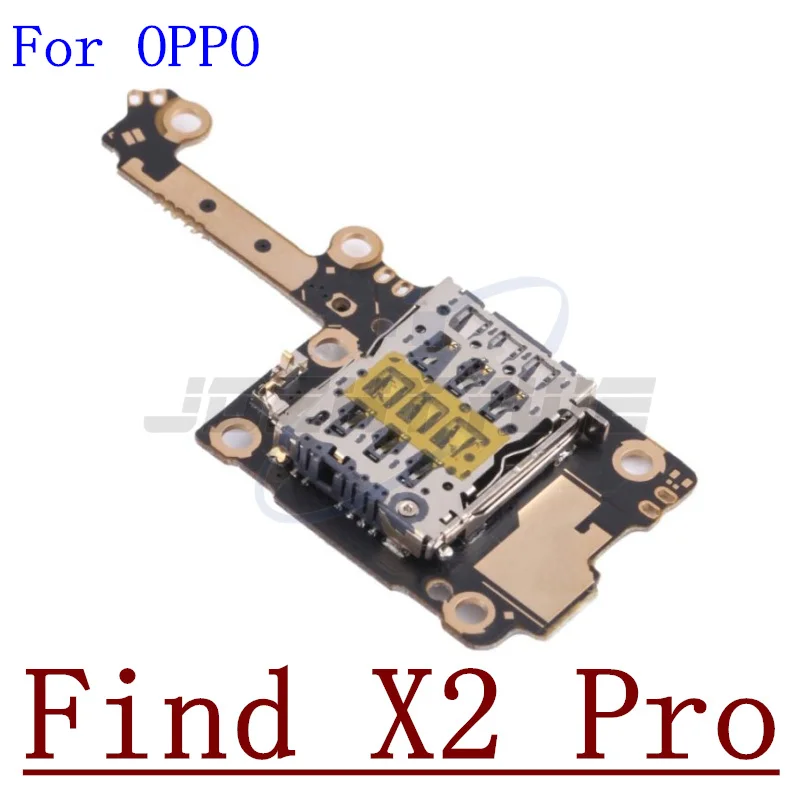 Original USB Charging Port Board Dock Plug Connector+SIM Card Holder Socket Flex Cable For OPPO Find X2 X5 Pro Lite