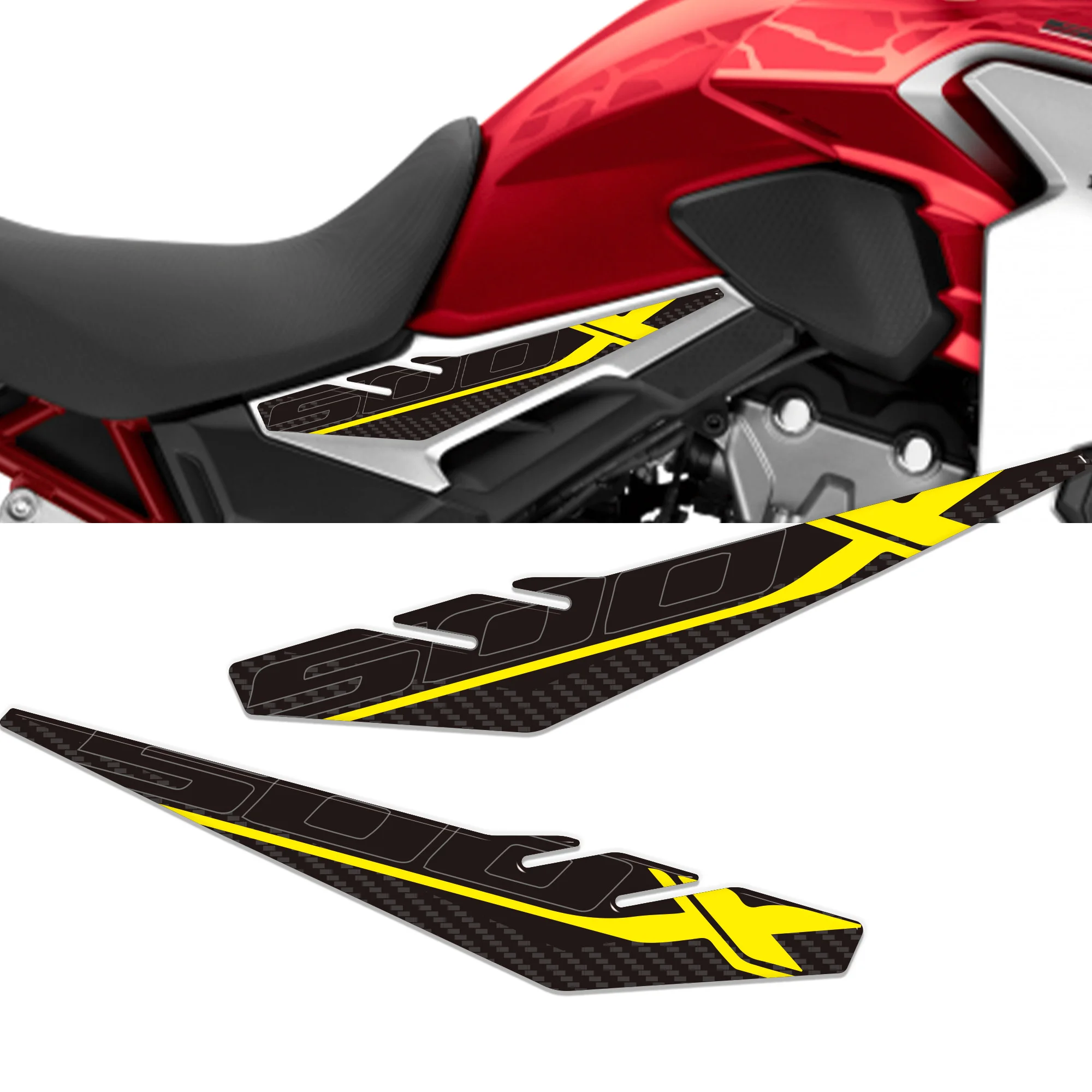 3D Stickers For Honda CB500 X Tank Pad Side Grips Gas Fuel Oil Kit Knee Adhesive Stickers Decals Protector2022-2023