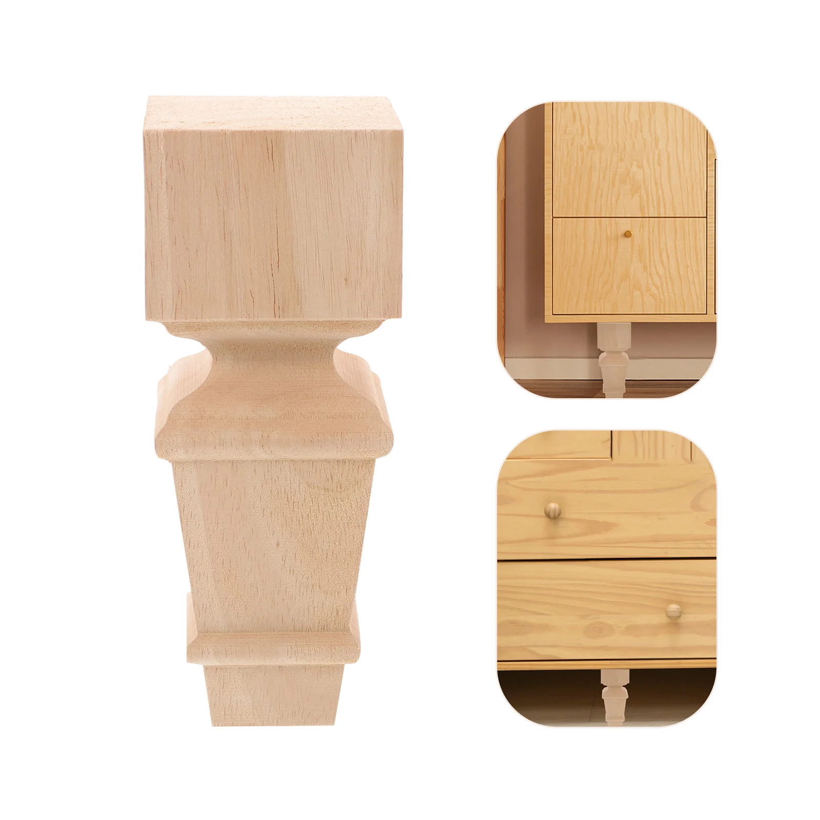 Pernas de móveis de madeira estilo nórdico, mesa resistente, sofá, pés de substituição, móveis decorativos, pernas de mesa curtas
