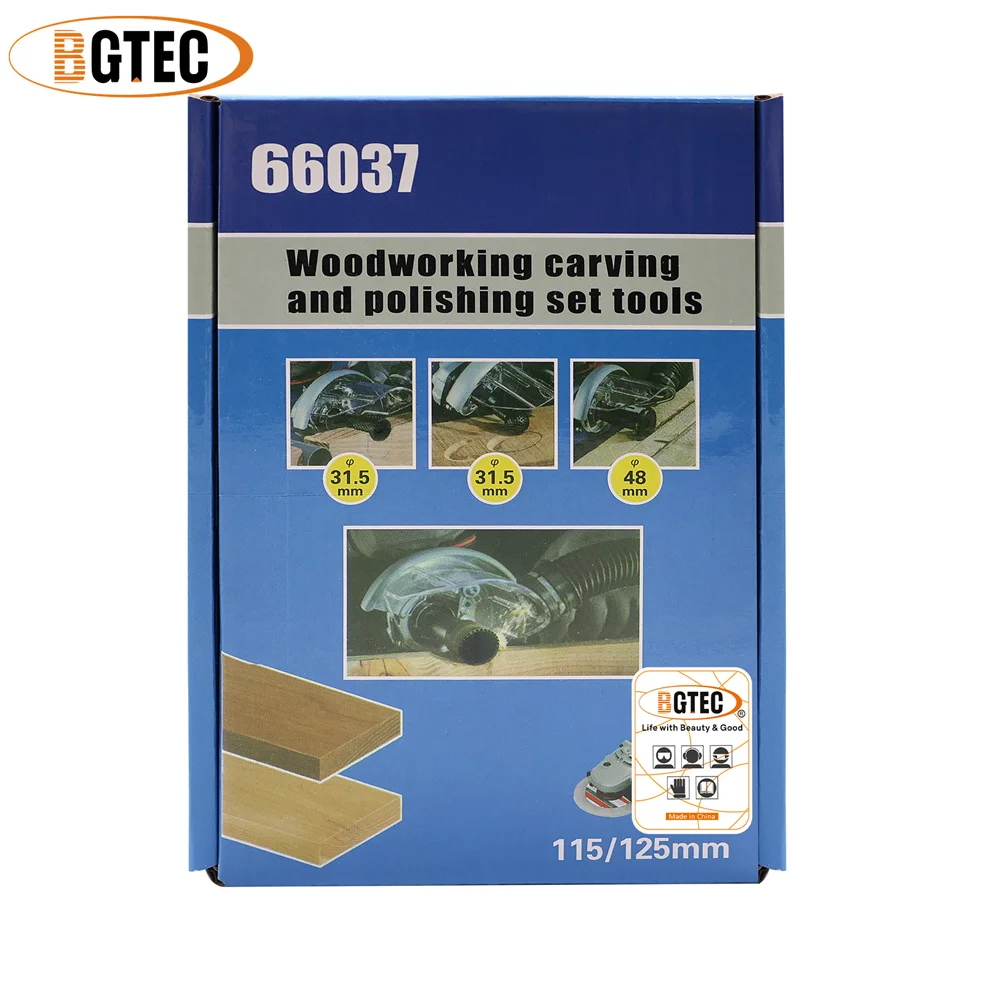 BGTEC Intaglio del legno Scanalatura Scanalatura Rettifica Trepanning 5 8 Filettatura Aereo Smussato Lucidatura Legno Plastica Smerigliatrice angolare Uso a secco