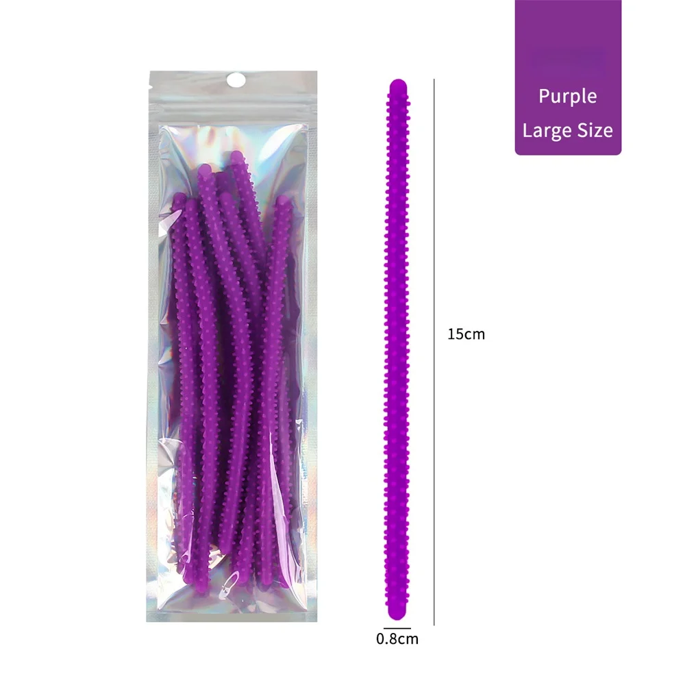 10pcs/bag Spiral Hair Perm Rods Twist Hair Styling Sticks Soft Rubber Hair Twist for Women Short Hair Wavy Curls Styling