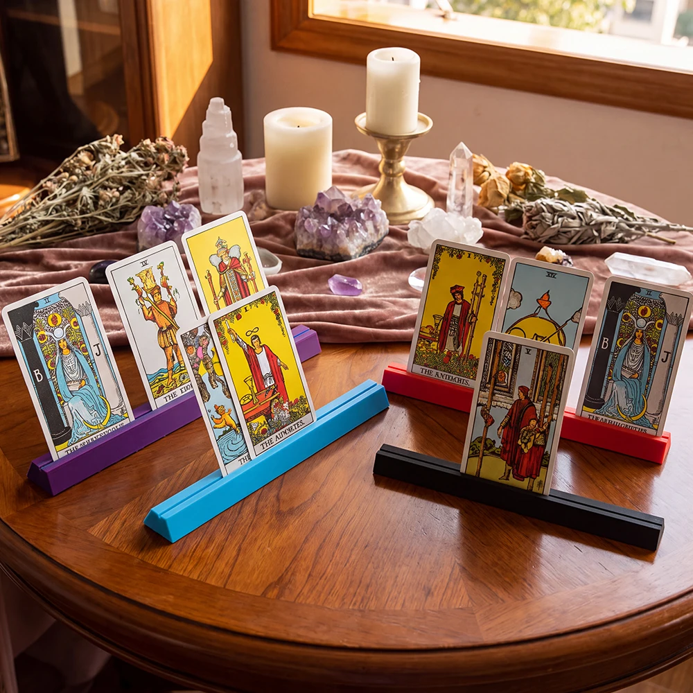 Tarot Card Display Stand Holder Colorful Card Stand Base for Oracle Tarot Cards Divination Tabletop Game Accessory Gifts