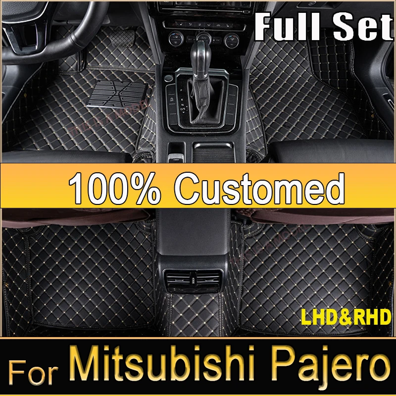 Car Floor Mats Parts For Mitsubishi Pajero (5 seats) 2024 2023 2022 2021 2020 2019 2018 2017 2016 2015 2014 2013 2012 2011 2010