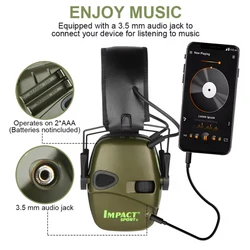 Outdoor sports noise-cancelling headphones Original Tactical electronic shooting earmuffs Impact sound amplifying hunting ears