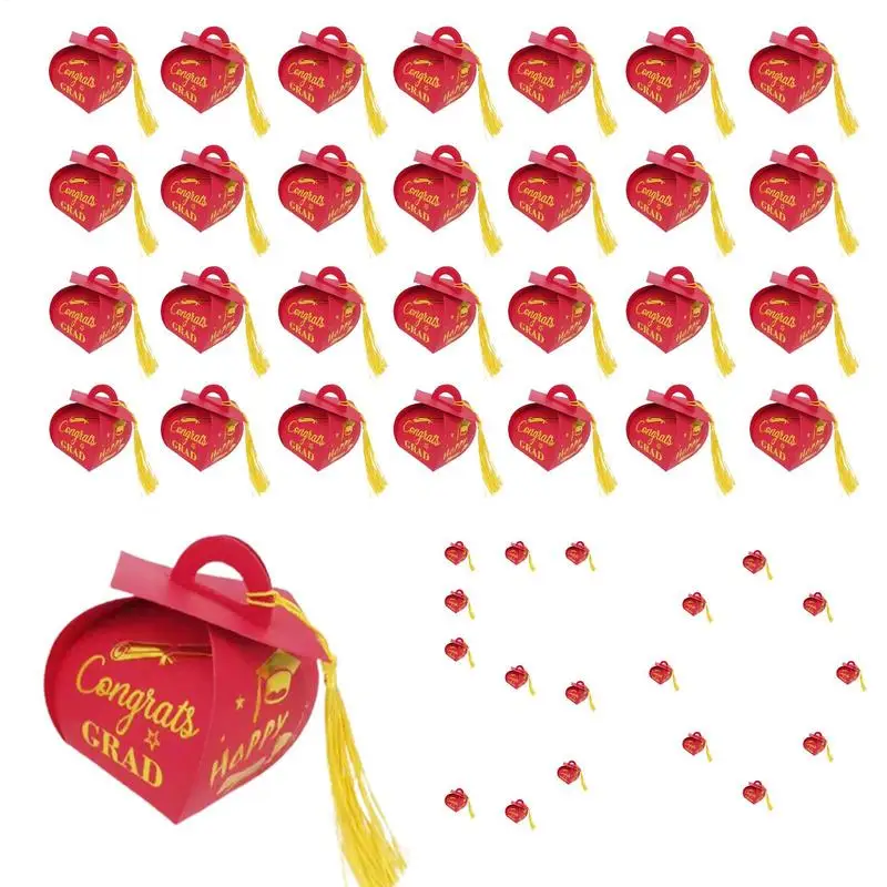 

Graduation Candy Box 50X Graduation Favors For Guests Doctoral Hat Design Souvenir Decoration For Guest Class Centerpiece