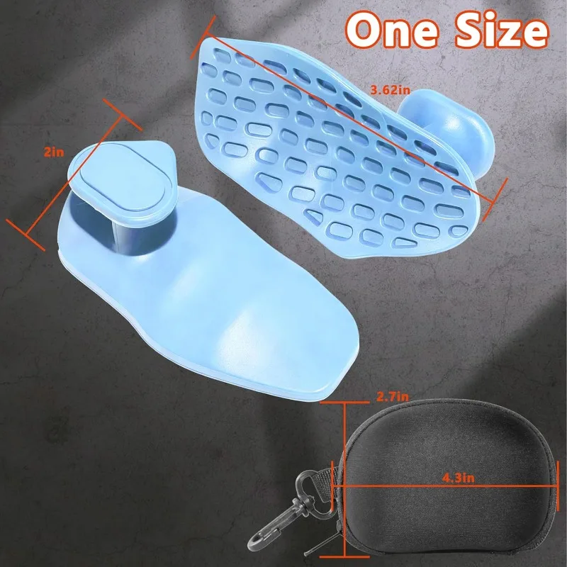 2pcs Silicone Gym Grips for Weight Lifting(with 1Storage Box),Finger grip device, Anti Slip Weightlifting Grips Pad for Barbell