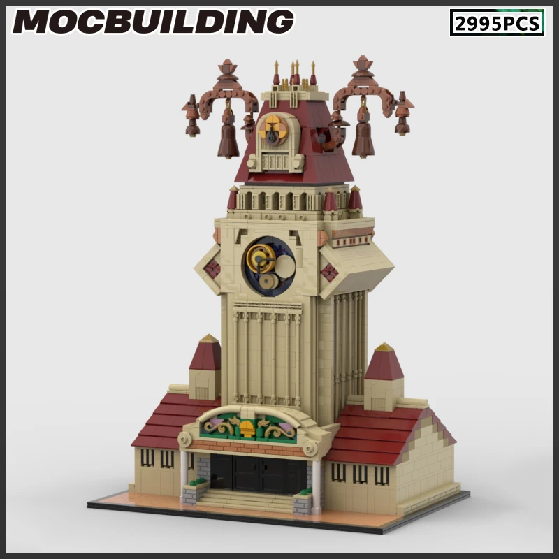 

MOC Building Blocks Clock Tower Modular Architecture Model Film Scene Series DIY Bricks Assemble Toy Xmas Gifts Birthday Present