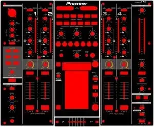 DJM750 mixer panel skin DJ film protective sticker white limited edition version made of PVC material protective film