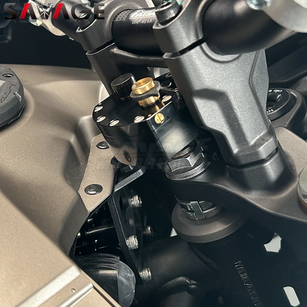 T700 2026 Steering Damper Stabilizer Bracket Kit For Yamaha Tenere 700 Explore Rally XTZ700 Linear Reverse Safety Absorber Kit