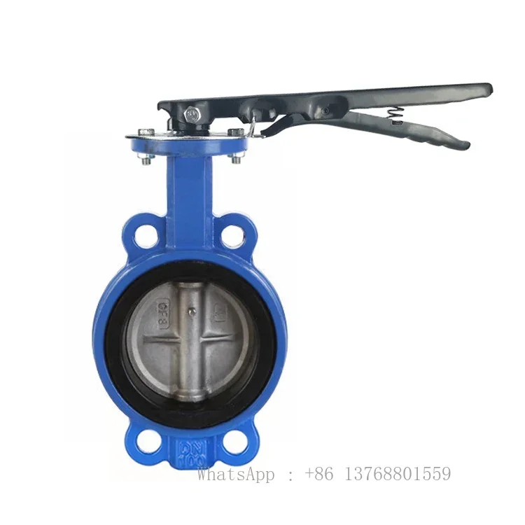 SK Hot Sale Big Size DN300 Cast Ductile Iron Wafer Type Butterfly Valve EPDM Seat SS304 Disc Butterfly Valve