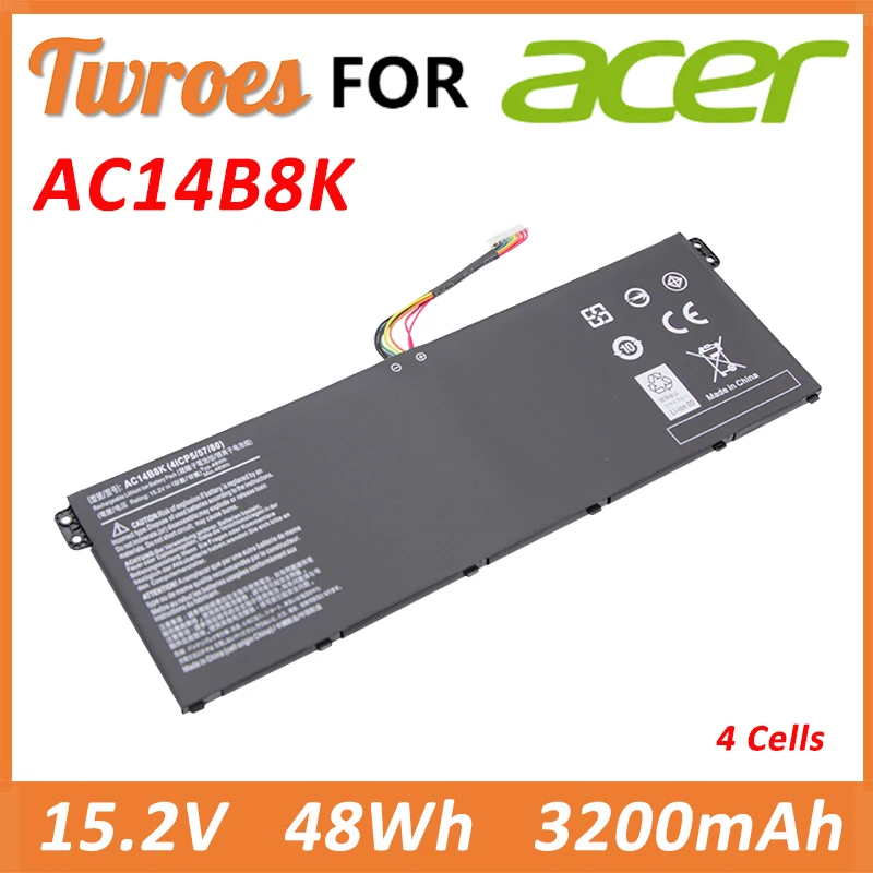 AC14B8K 48Wh Laptop Battery For Acer Aspire CB3-111 CB5-311 ES1-511 ES1-512 ES1-520 S1-521 ES1-531 ES1-731 E5-771G V3-371 V3-111