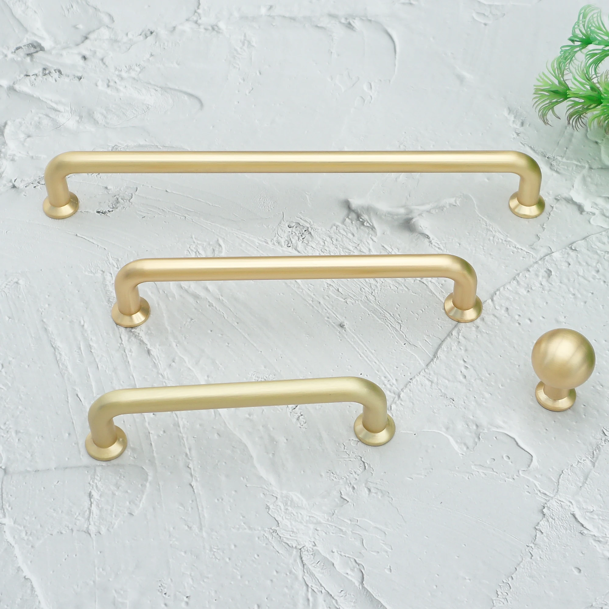 Brushed Gold Drawer Knobs Cabinet Handles Minimalism Wardrobe Pulls Zinc Alloy Furniture Hardware Simple Kitchen Accessories