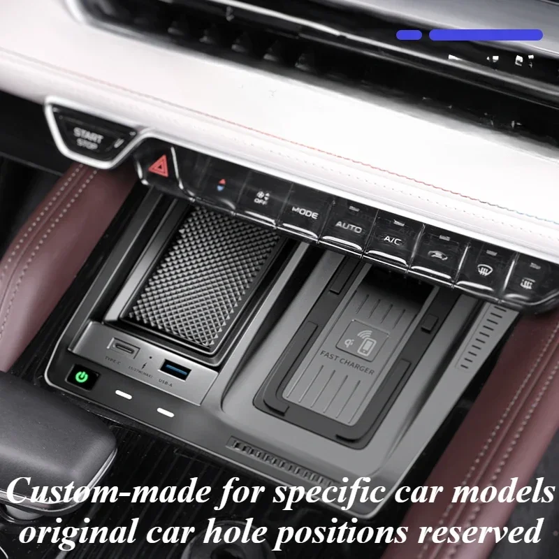 For Geely Monjaro KX11 Xingyue L Wireless Onboard Car Charging Pad Board Central Control Mobile Phone Fast Charger Accsesories