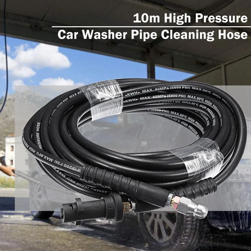 10M High Pressure Water Cleaning Hose For Karcher K2 - K7 Car Washer Cleaner Pipe High Pressure Cleaner