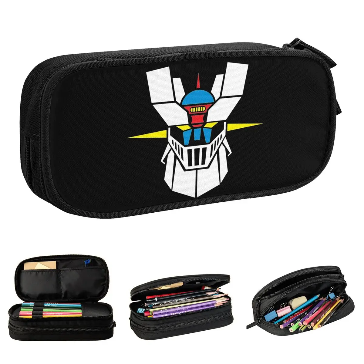 Mazinger Z Farbe Feder mäppchen niedlichen Stift Box Tasche für Schüler große Kapazität Schüler Schule Geschenk Feder mäppchen