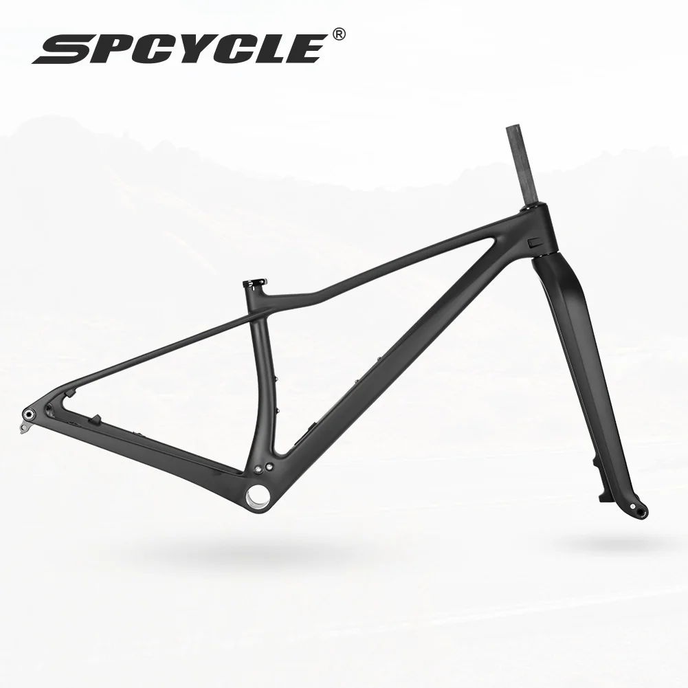 Spcycle 2027 Nowa rama karbonowa MTB 32er, zestaw ramy roweru górskiego typu hardtail 32er z sztywnym widelcem karbonowym 32. — 2