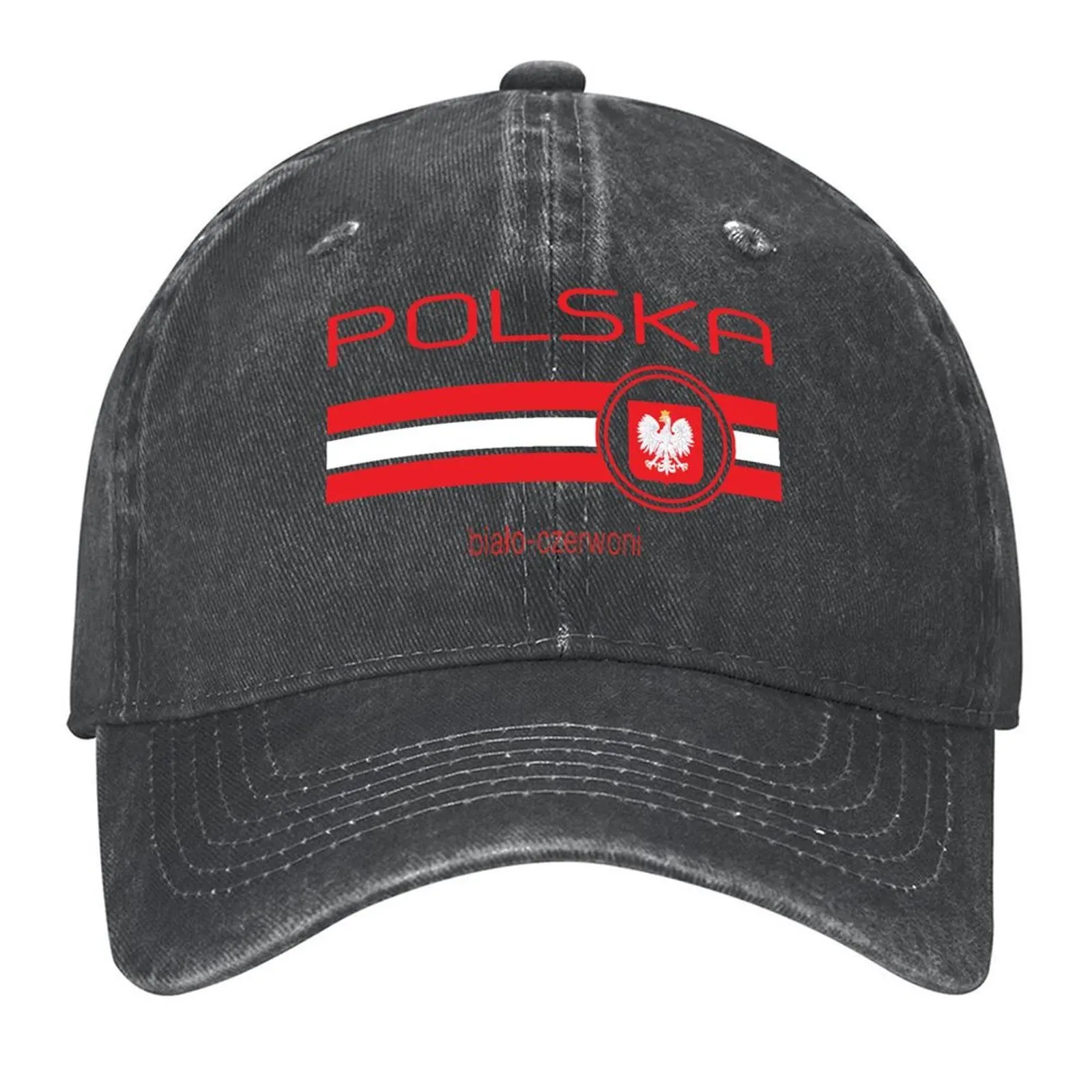 

Football - Poland (Home White) Baseball Cap fun hats Military Tactical Cap Golf Cap tea Hat Girl Men's