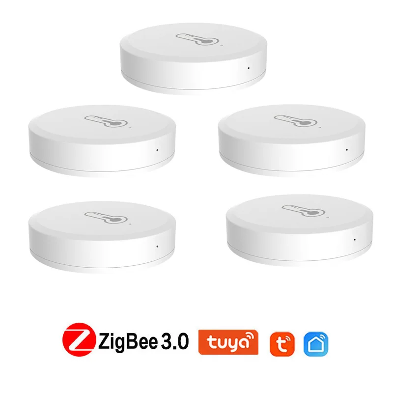 

Смарт-датчик влажности и температуры Tuya ZigBee 3,0, 1/5 шт.