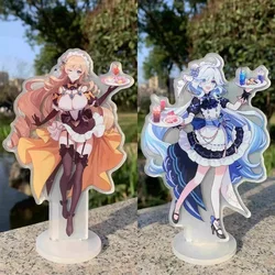 Anime Game Genshin Impact Furina Navia Cosplay Acrylic Desktop Stand Figure Collection Cartoon Decor Gift