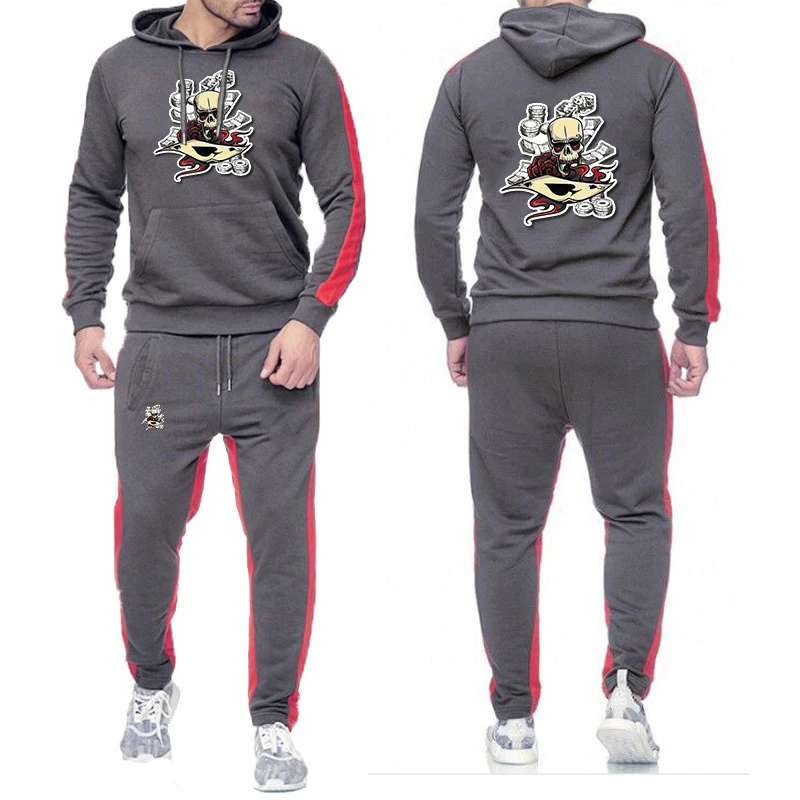 2025-crane-poker-puce-modele-hommes-nouveau-printemps-et-automne-sweat-a-capuche-pantalons-de-survetement-ensembles-sport-course-confortable-couleur-unie-costume