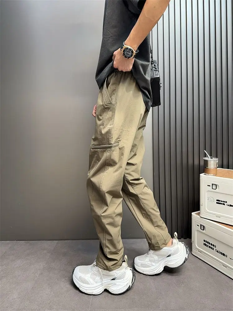 트레킹 야외 일반 남성 카고 바지 오토바이 저렴한 미적 고품질 코튼 나일론 루즈 레귤러 핏 남성 바지