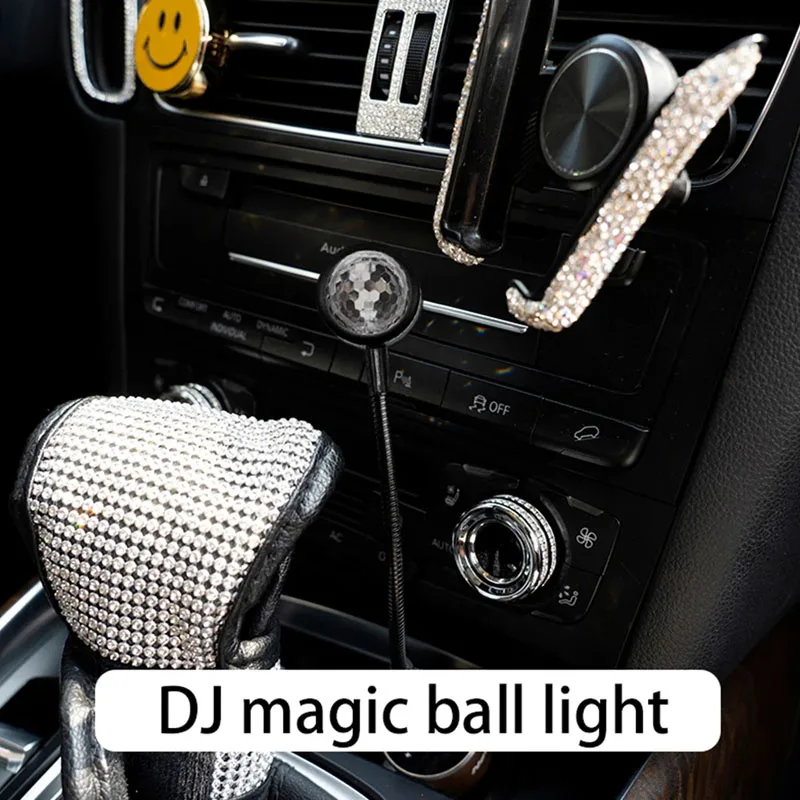 

Dj Lighting Sound Party Auto USB Voice Control Disco Ball Lights Color Car Atmosphere Room Decorations Lamp Magic Strobe Light